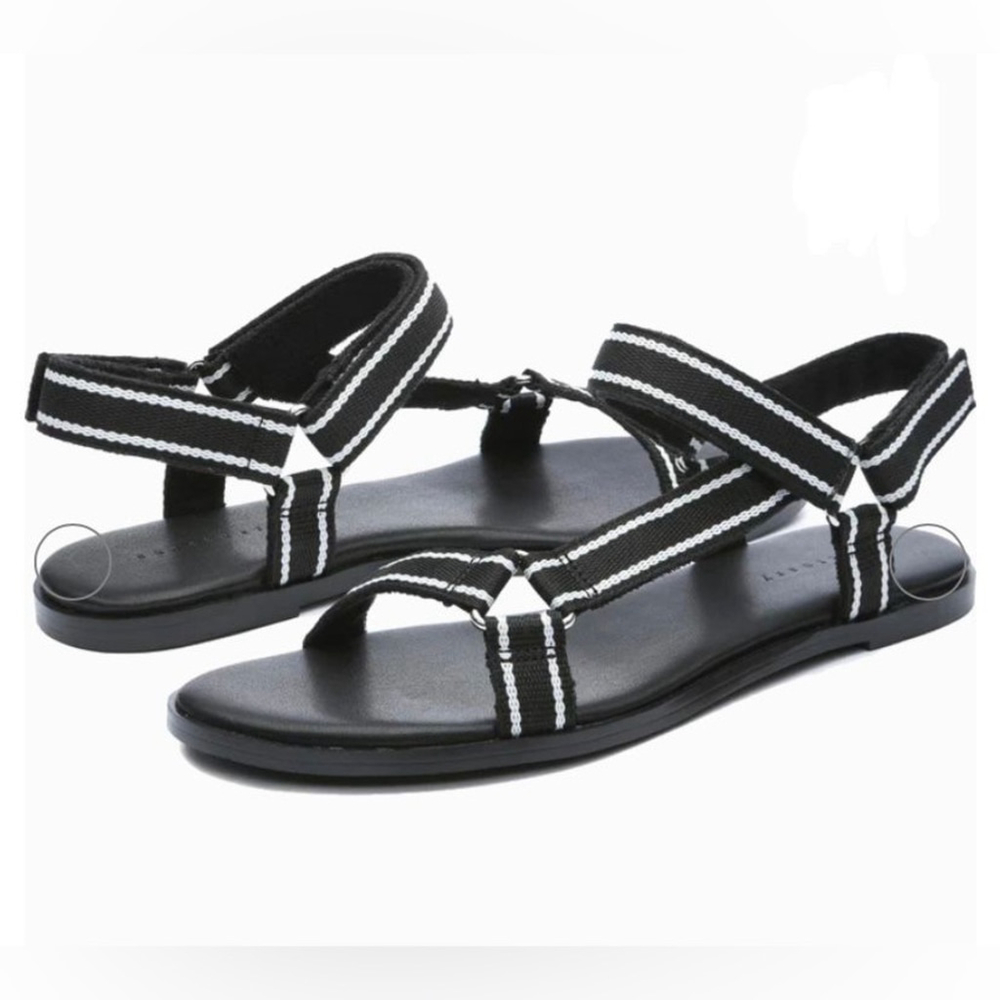 Sanctuary Womens Sway Strappy Ankle Flat Sandals